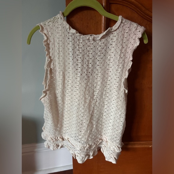 Mango Ruffle Split Front Top - Picture 2 of 6